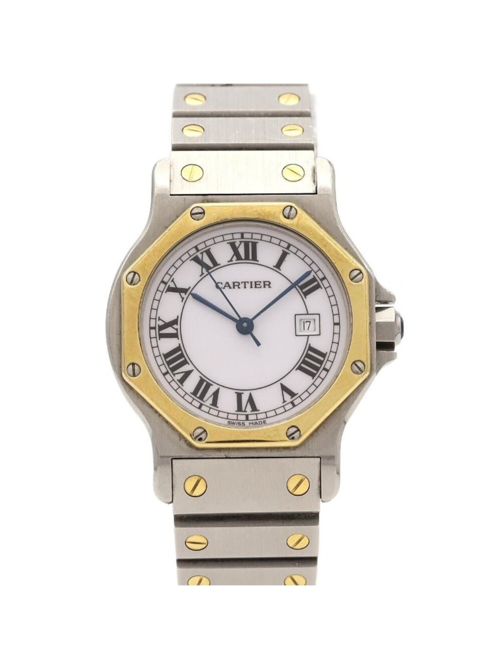 Cartier Santos Ronde LM Stainless Steel Yellow Gold Automatic